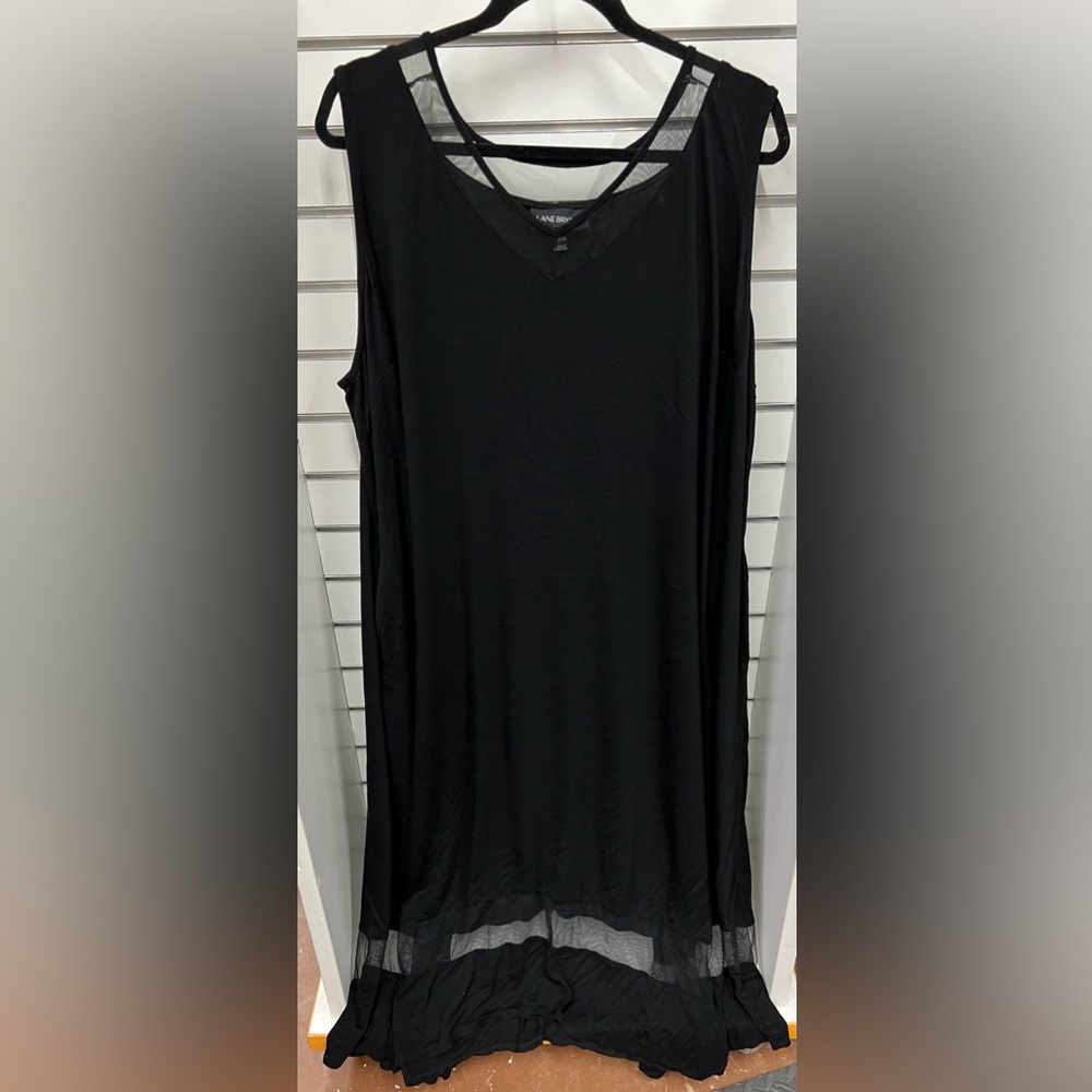 Lane Bryant Size 26/28 Tank Dress with Sheer Cutout around bottom